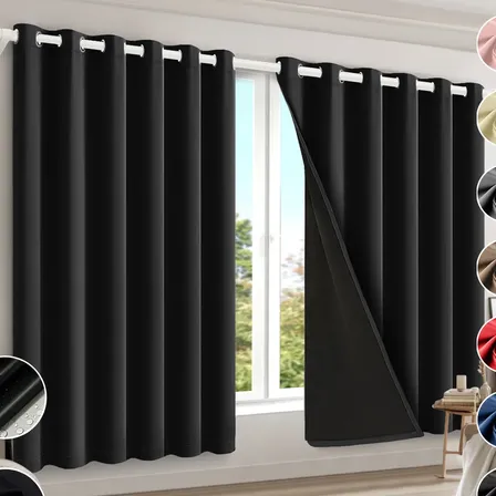 Cortinas Blackout Ventana Sala 214x160cm Lonsp 2 Paneles