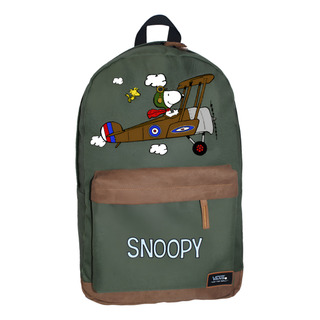 Mochila Vans Old Skool Snoopy Aviator Caza Original Color Verde Mochila Vans Old Skool Snoopy Aviator Caza Original Color Verde