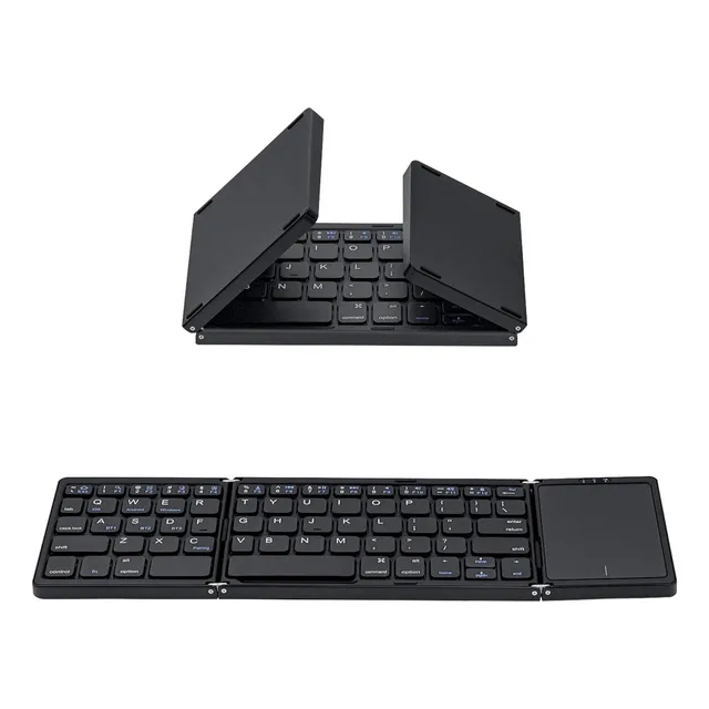 Teclado Inalámbrico Plegable Mcbazel Con Touchpad - Negro