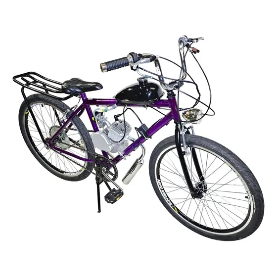 Bicicleta Motorizada 80cc Montadinha Zl Sp Model 1 -drx Bike Cor Violeta Tamanho Do Quadro 19