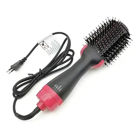 Escova Secadora E Modeladora 2 Em 1 Profissional 1200w Seca Alisa Modela Cabelo