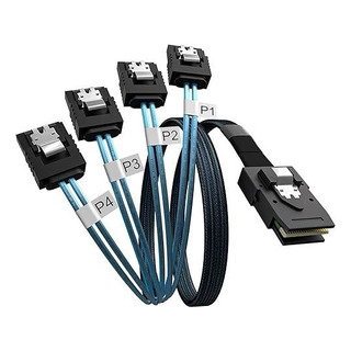 Mini Sas To 4 Sata Cable,36pin Sff 8087 Host To 7pin Sata,1m Mini Sas To 4 Sata Cable,36pin Sff 8087 Host To 7pin Sata,1m