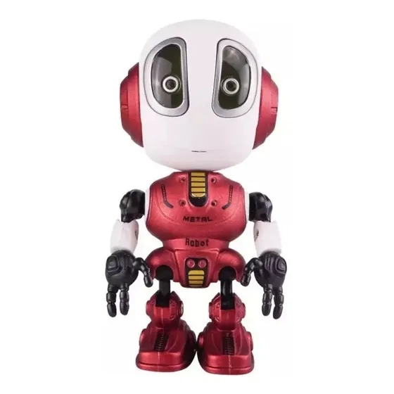 Robot Metalico Con Sensor Táctil, Grabación De Voz Didáctico