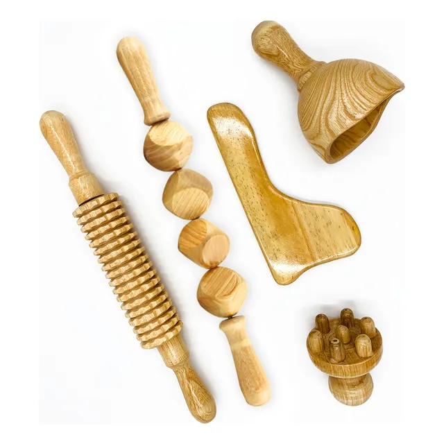 Kit Maderoterapia Corporal - Reductor De Medidas Localizadas
