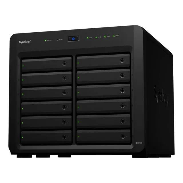 Synology Diskstation 12 Bay Ds2422+ Cpu Quad Core Con Memoria De 4 Gb (sin Disco)