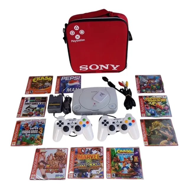 Consola Playstation Ps1 One Equipado Con 10 Juegos Al Gusto