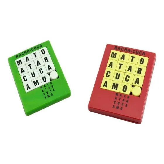 2x Jogos Racha Cuca Quebra Cabeça Fidget Toys Educativo