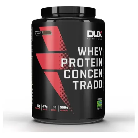 Whey Protein Concentrado Dux Nutrition (900g) Sabores Sabor Cappuccino