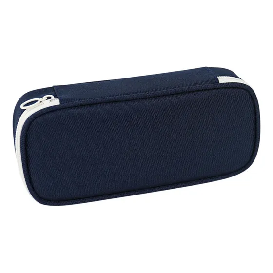 Oxford Lápis Case Box Organizer Saco De Azul Profundo