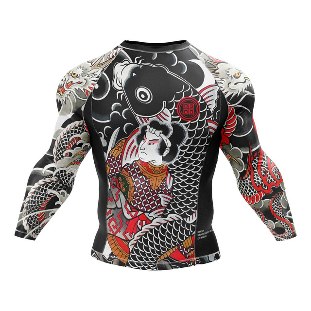 Rashguard Jiu Jitsu Luta Kimura Urezumi Tattoo Koi Carpa Rashguard Jiu Jitsu Luta Kimura Urezumi Tattoo Koi Carpa