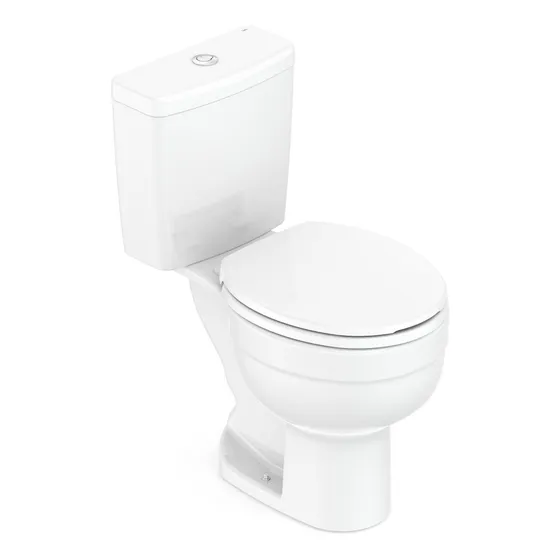 Kit Vaso Sanitário Com Caixa Acoplada E Assento Soft Close