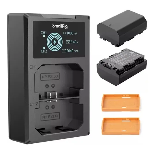 Kit Smallrig 2 Baterías Np-fz100 + Cargador Dual 2040mah