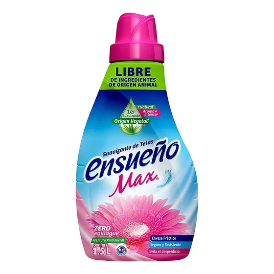 Suavizante Ensueño MAX Frescura primaveral en botella 1.5 L