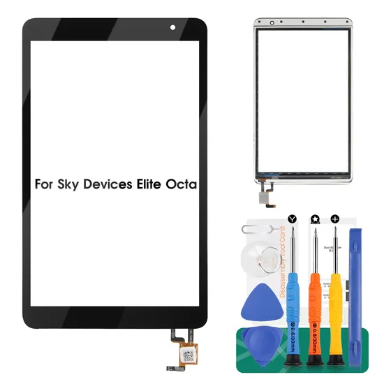 Para Sky Deviz Elite Octa Pantalla Tactil Panel Cristal 8 