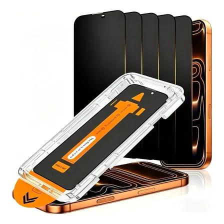Pack 5 Protectores De Pantalla Privacidad Con Marco Celular