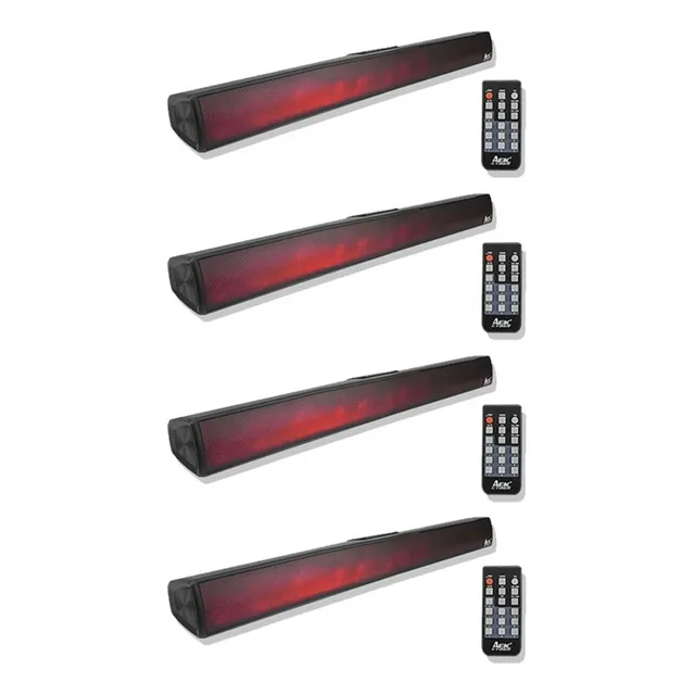 Barras De Sonido Y Bluetooth Usb/micro Sd Recargable 4 Pack