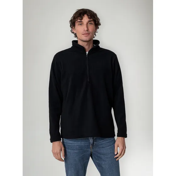 Chaqueta Micropolar Pullover Hombre Anti-peeling Indusbord® Con Cierre Sbs® Sustentable