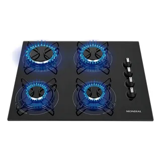 Cooktop A GĂĄs Com 4 Bocas Queimadores Com Mesa De Vidro Temperado Mondial Ctg-01 Preto/inox Bivolt 110v/220v Cooktop A GĂĄs Com 4 Bocas Queimadores Com Mesa De Vidro Temperado Mondial Ctg-01 Preto/inox Bivolt 110v/220v