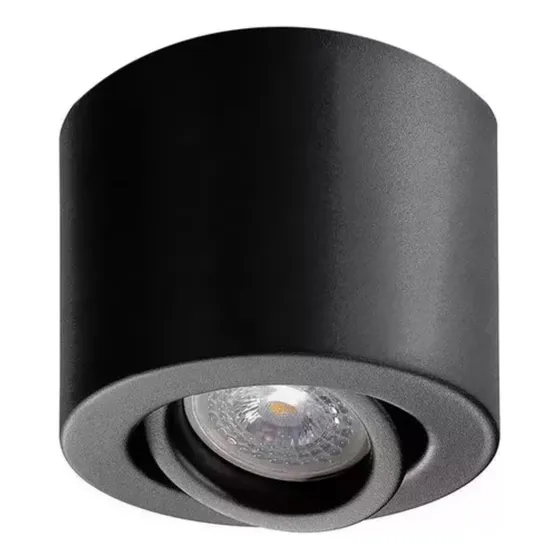 Spot Plafon Monovolumen Aplique Movil Dicro Gu10 Incluye Led Estructura Negro