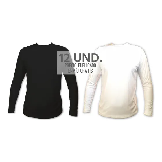 Sudadera Deportiva Tela Muselina Manga Larga. 12 Und