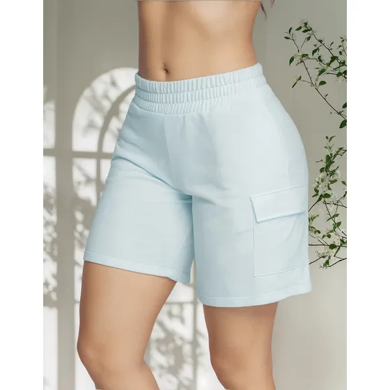 Bermuda Short Mujer Azul Atypical 693