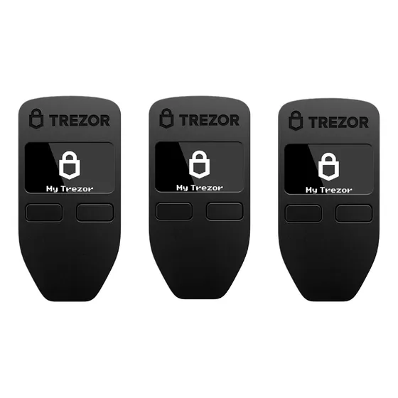 Kit Trezor One Hardware Wallet Cartera Criptomonedas 3 Pzs