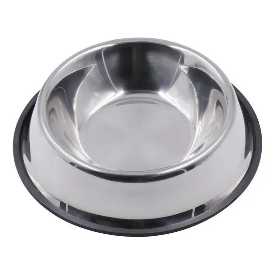 Trixie Antivuelco Comedero Acero Inoxidable 21cm Antideslizante 700ml