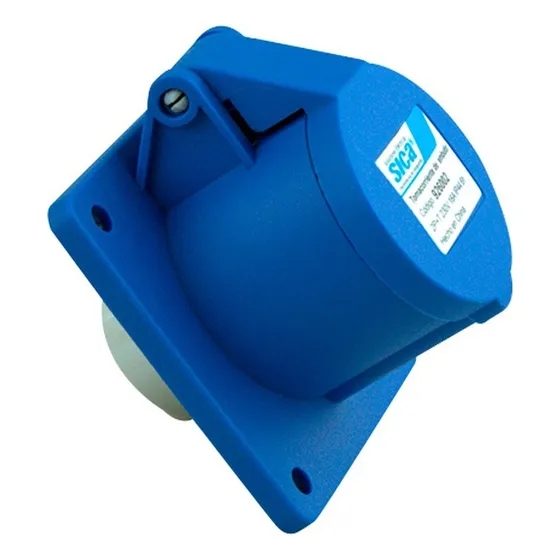 Tomacorriente Industrial Embutir 16a 2p + T Ip44 Sica Color Azul