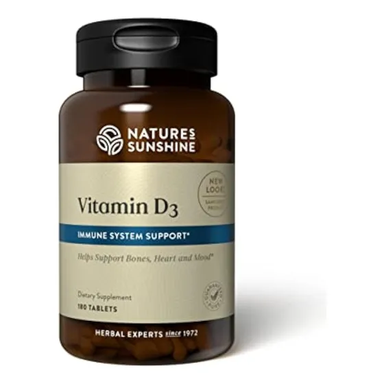 Vitamina D3 De Nature's Sunshine, 180 Comprimidos |