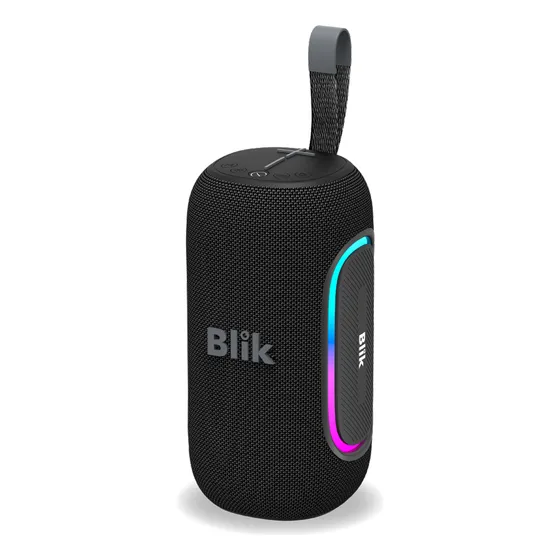 Parlante Bluetooth Portátil Blik Hypebass Negro
