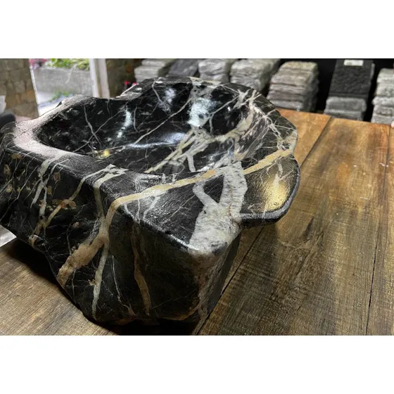 Lavamanos De Piedra Negra