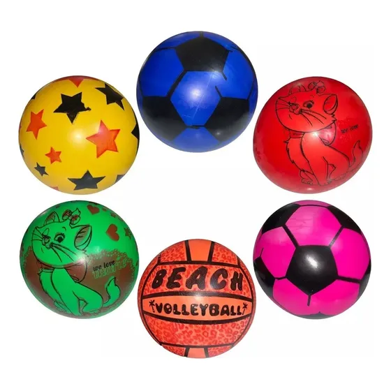 20 Pelotas De Plástico Colores Niños Fiesta Mayoreo Color Surtidos Pelota Dibujos