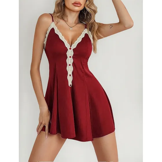 Camisones Satén Para Mujer Sexy Pijama