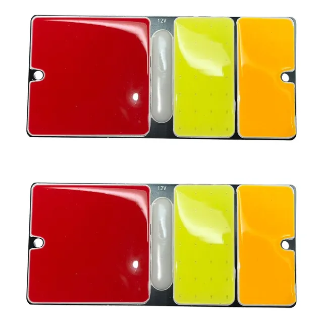 Kit X2 Faros Traseros Led Trailer Camión Acoplado 12v Chato