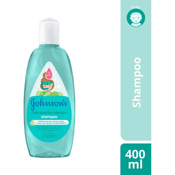 Shampoo Johnson & Johnson Johnson's Baby Hidratación Intensa en botella de 400mL por 1 unidad