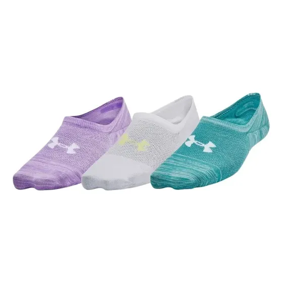 Calcetines Fitness Under Armour Breathe Lite Ultra Lo3p Mora Morado L