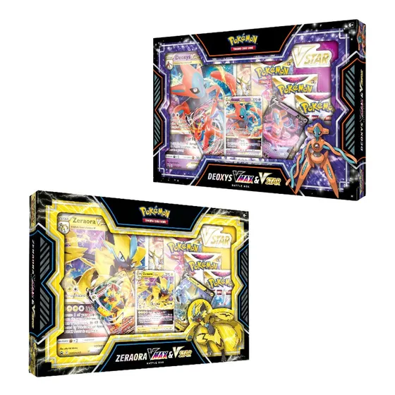 Kit 2 Box Pokemon Deoxys E Zeraora Vmax Copag