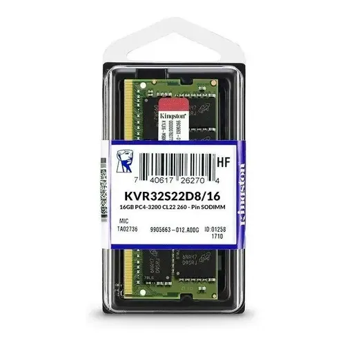 Memoria Ram Kingston Ddr4 16gb 3200mhz 260 Pin Para Laptop | Cuotas sin interés