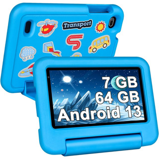 Tablet Con Funda Tableta Para Niño 7'' Wifi 64gb Android 13 Tablet Con Funda Tableta Para Niño 7'' Wifi 64gb Android 13