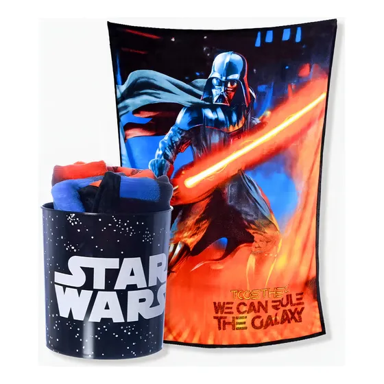 Kit Manta + Balde Star Wars - Zona Criativa Cor Preto