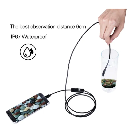 Linha Rígida De 5 M - Endoscópio Usb De 1m/5m 5,5 Mm Para Us