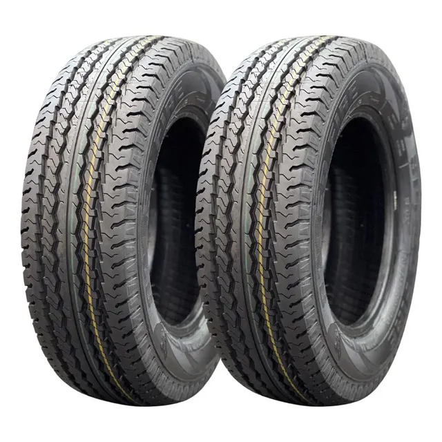 Kit 2 Pneus 205/70r15c Carga Speed Fire Remold 8 Lonas