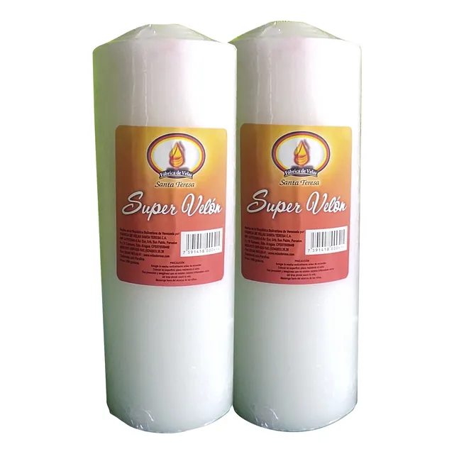 Vela Santa Teresa Packs De 2 Super Velón 28cm