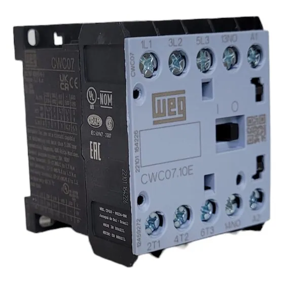Contator Auxiliar 7a Cwc07 -10-30v04 3p 1na 24v Weg