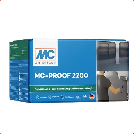 Mc-proof 2200 Membrana De Poliuretano Flexível 12kg Rápida Cinza-escuro