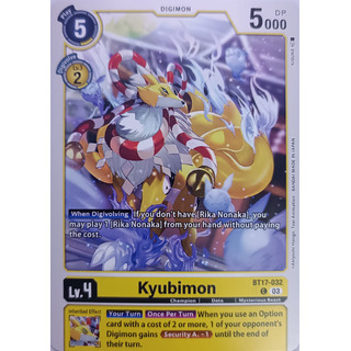 Digimon Tcg Kyubimon Bt17-032 Common Digimon Tcg Kyubimon Bt17-032 Common
