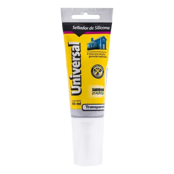 Sellador De Silicona Universal Suprabond Transparente 60ml