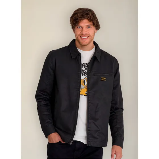 Campera Caterpillar Waxed Chore Jacket Pitch Black - Hombre