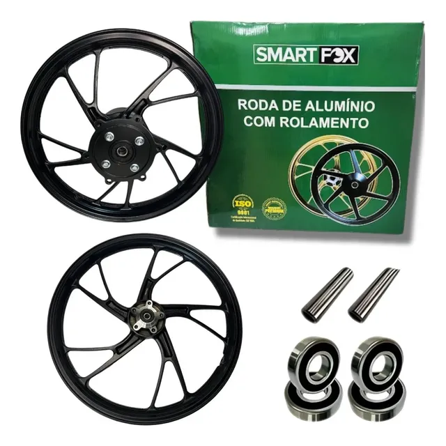 Jogo Roda Liga Leve Bros Nxr160 Xre 190 Freio Disco Esdd Par