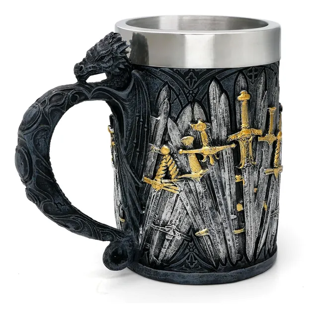 Taza Jarra De Acero Trono De Hierro Game Of Thrones 420ml